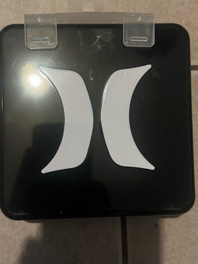 Hurley Black Box with White Double-Crescent Logo